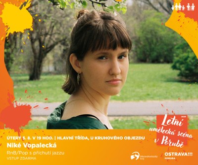 Niké Vopalecká vystoupí na Letní umělecké scéně v Porubě