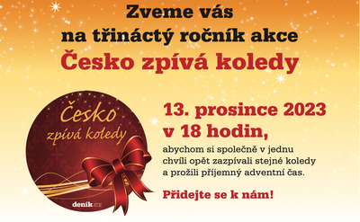 Česko bude zpívat koledy – ve středu 13. prosince