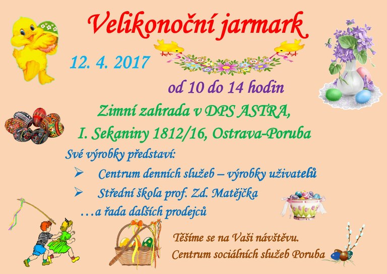 Velikonoční jarmark v centru sociálních služeb