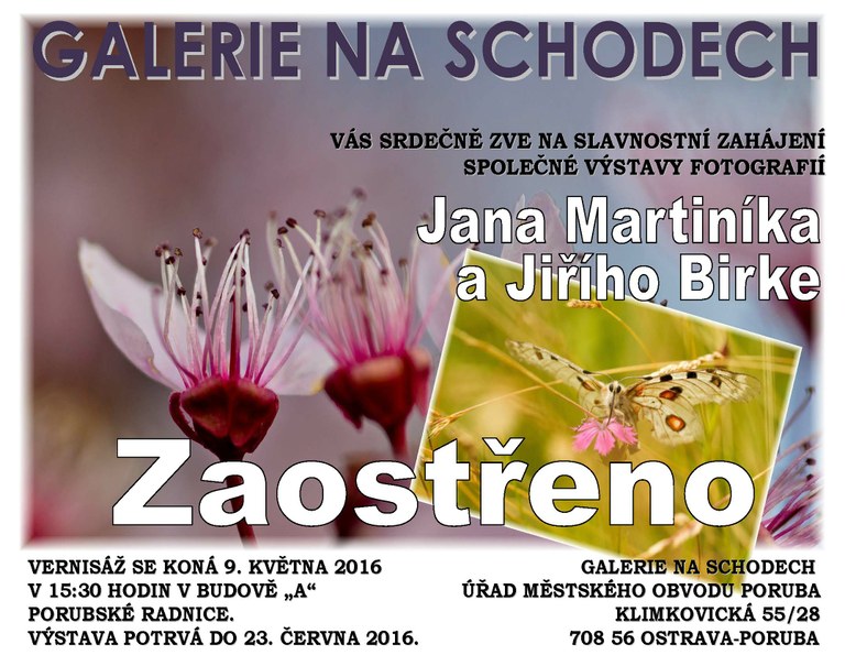 Galerie na schodech zve na vernisáž
