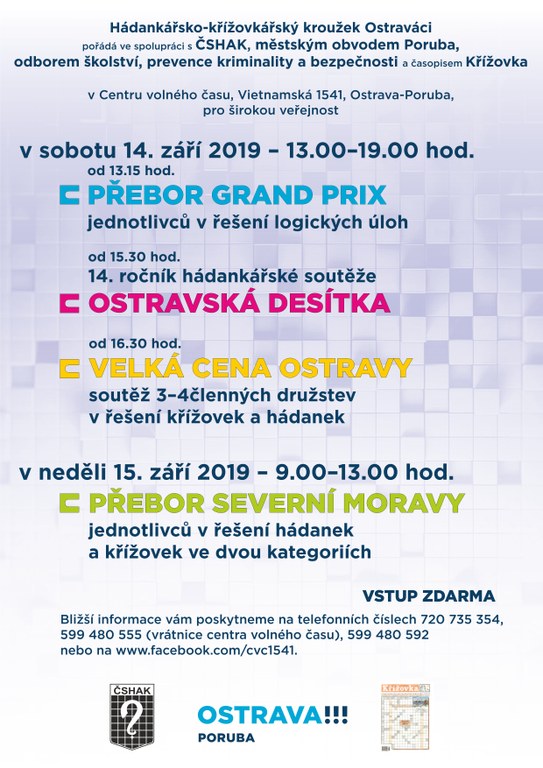 Hádanky, křížovky i logické úlohy v centru volného času