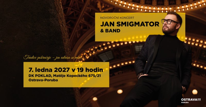 Hvězdou novoročního koncertu bude Jan Smigmator