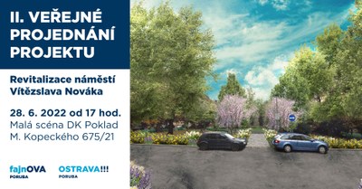 II. veřejné setkání k projektu revitalizace náměstí Vítězslava Nováka