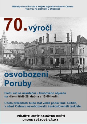 Konec války si Poruba připomene na Hlavní třídě