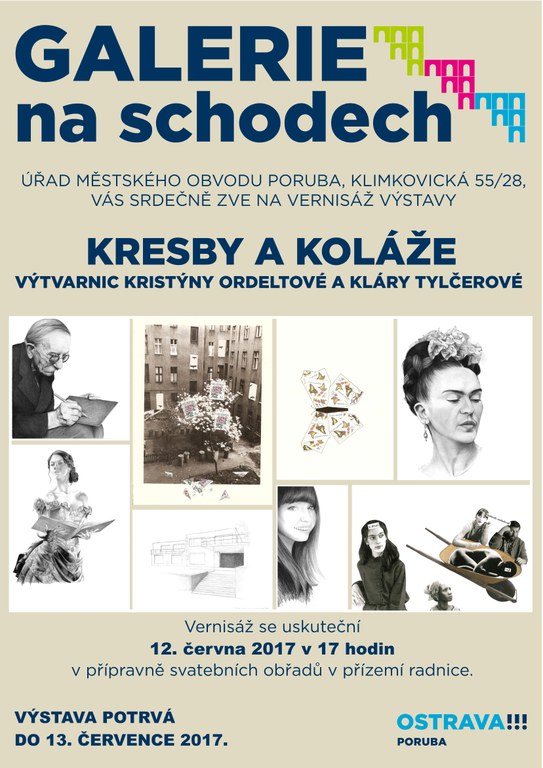 Kresby a koláže v radniční galerii