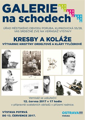 Kresby a koláže v radniční galerii
