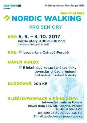 Kurz nordic walkingu pro seniory