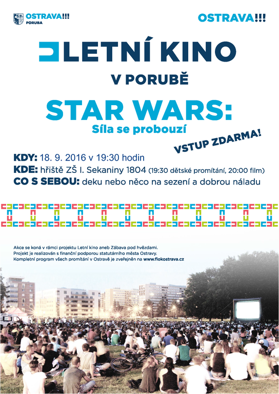 Letní kino se odkládá na neděli 18. září