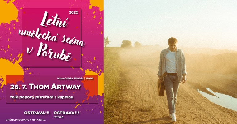 Letní umělecká scéna přivítá Thoma Artwaye