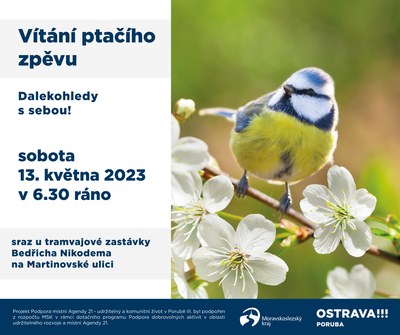 Osvětová vycházka Vítání ptačího zpěvu se koná 13. května