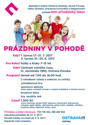 Pohodové prázdniny s městským obvodem
