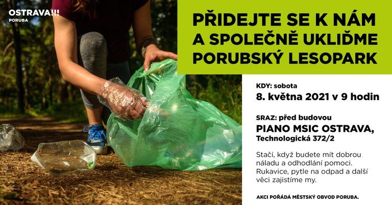 Pojďte s námi uklidit porubský lesopark
