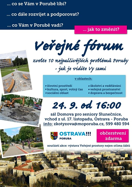 Pojmenujte nejpalčivější problémy Poruby