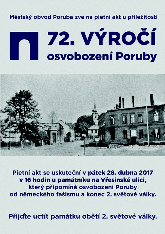 Poruba oslaví 72. výročí osvobození