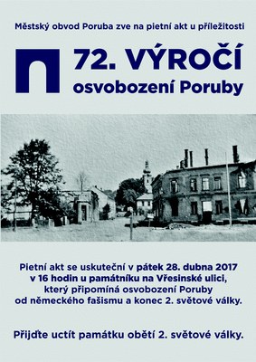 Poruba oslaví 72. výročí osvobození