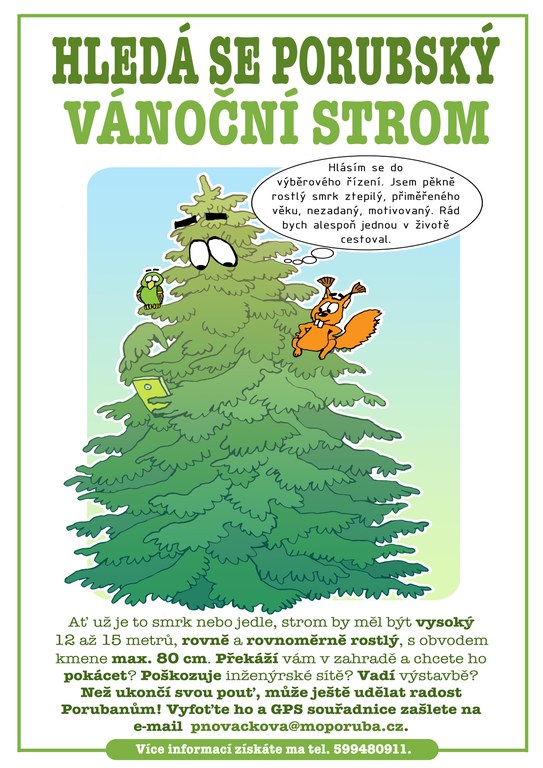 Poruba shání vánoční strom