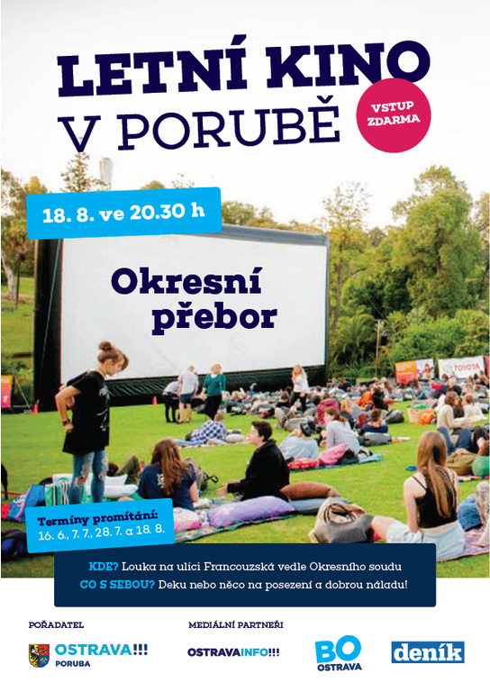 Poslední letní promítání představí českou komedii Okresní přebor