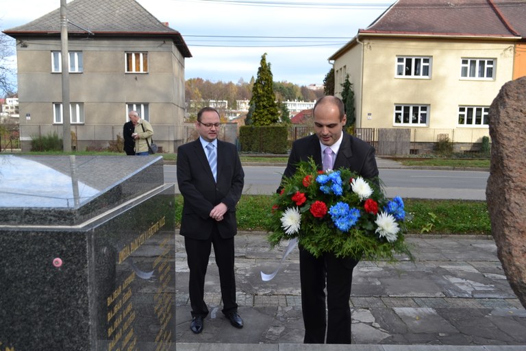 Představitelé obvodu si připomněli vznik republiky