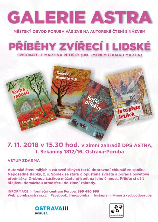 Autorské čtení v domě s pečovatelskou službou