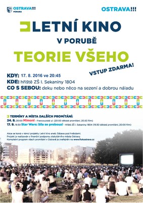 Promítání letního kina se přesouvá na příští týden