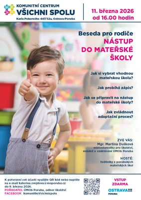 Půjde vaše dítě do školky? Přijďte na besedu