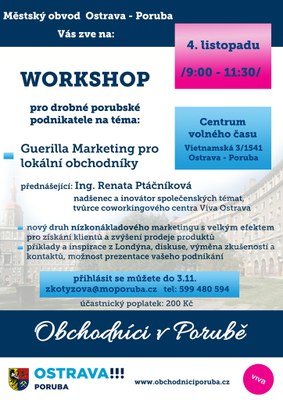 Radnice připravila workshop pro drobné obchodníky
