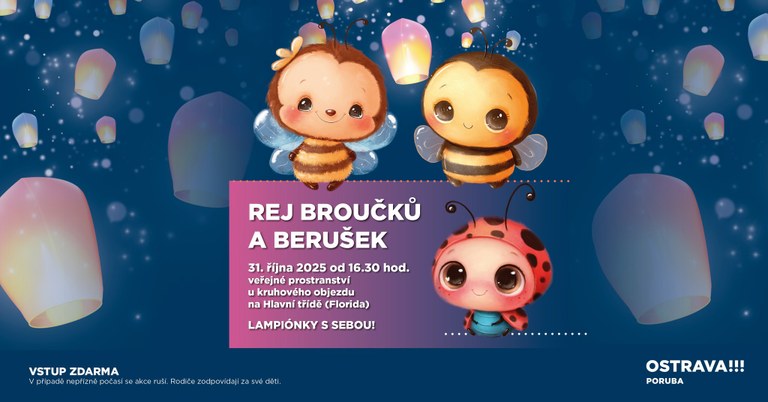 Rej broučků a berušek opět rozzáří Porubu