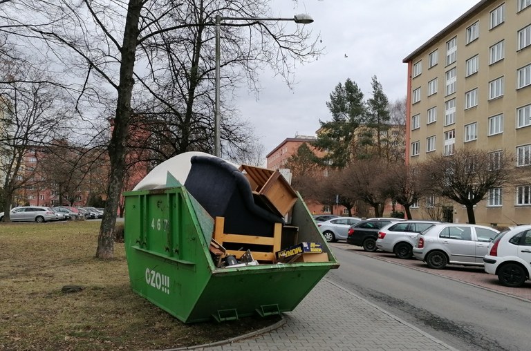 Rozmístění velkoobjemových kontejnerů
