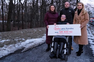 Díky sbírce může Karin rehabilitovat