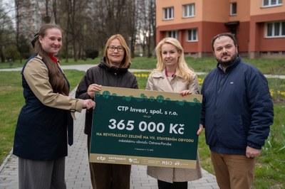 Zeleň na 7. obvodu se vysázela i díky daru společnosti CTP invest. Foto: Natálie Paula Horáková