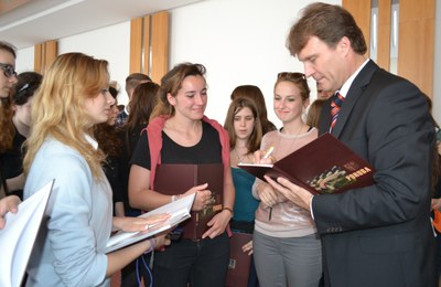 Starosta debatoval s francouzskými studenty