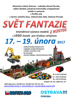 Svět fantazie z kostek v Centru volného času