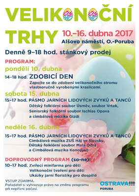 Velikonoční jarmark odstartuje zdobení stromu 