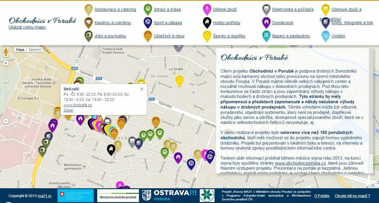 Webové stránky mapují už téměř stovku porubských obchodníků 