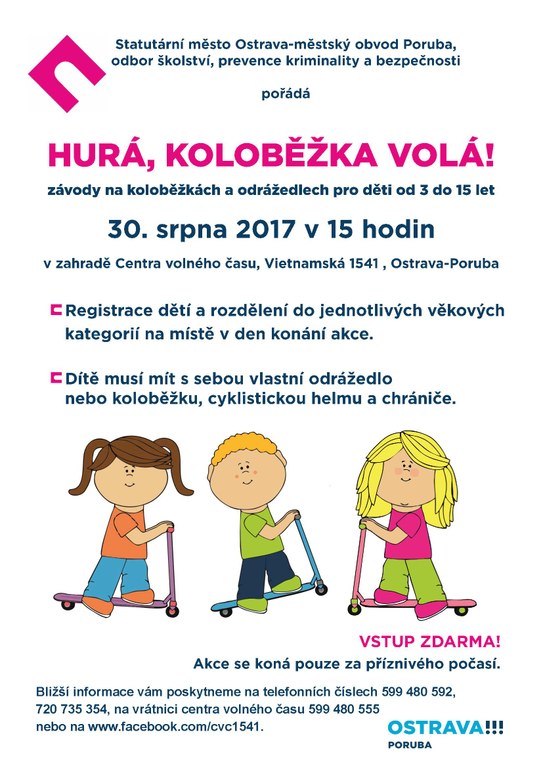 Závody koloběžek a odrážedel