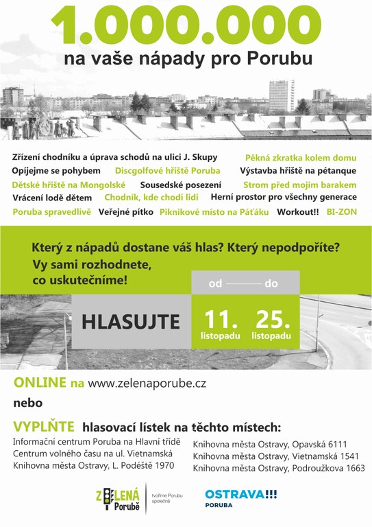 Zelená Porubě: hlasování začalo!