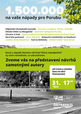 Zelená Porubě: přijďte diskutovat