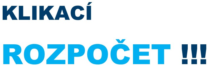 Klikací rozpočet